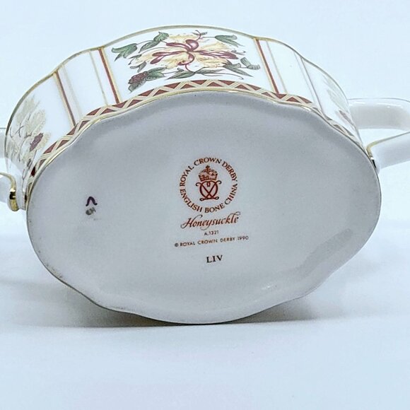 Royal Crown Derby Honeysuckle covered dish sugar bowl - Picture 5 of 10